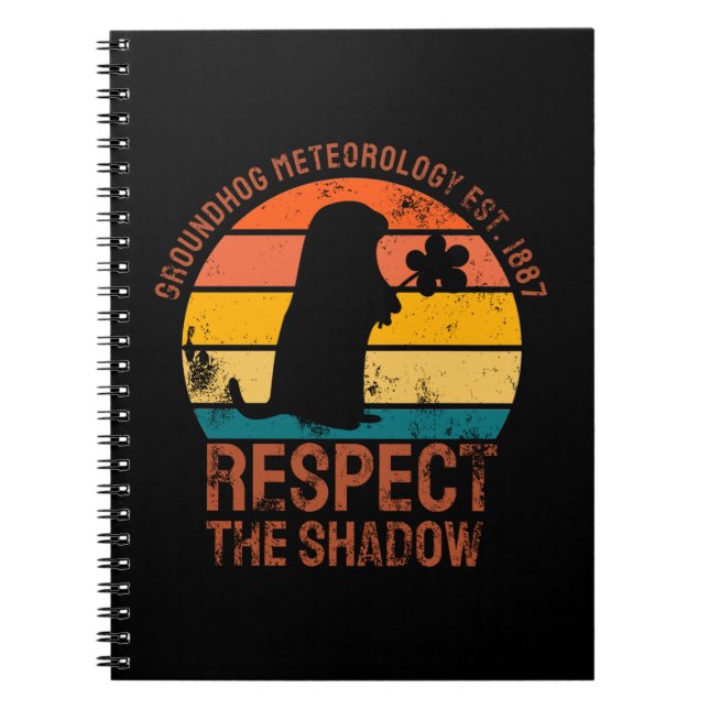 Caderno Espiral Meteorologia Groundhog Est. 1887 (Frente)