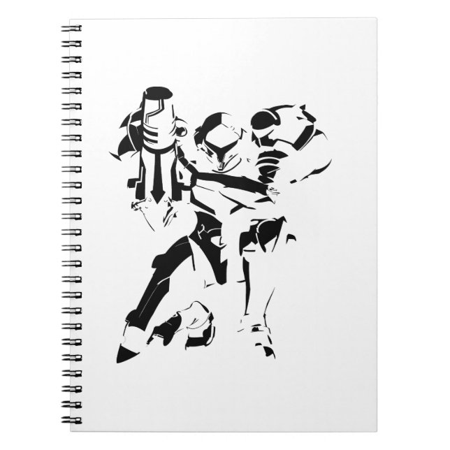 Caderno Espiral Metroid Dread 2021 Samus design (Frente)