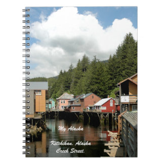 Caderno Espiral Meu Alaska, Ketchikan, Alaska - livro de nota