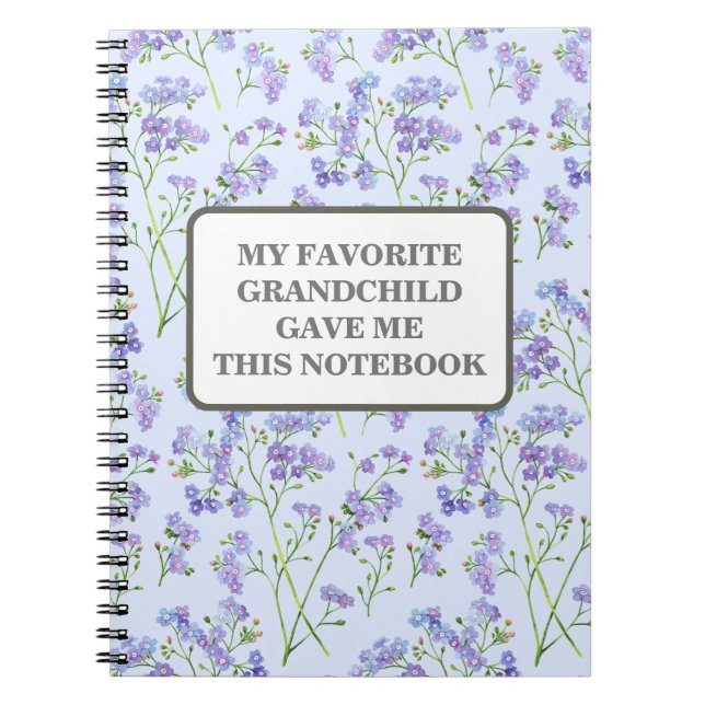 CADERNO ESPIRAL MEU AVÓ FAVORITO ME DEU ESTE NOTEBOOK (Frente)