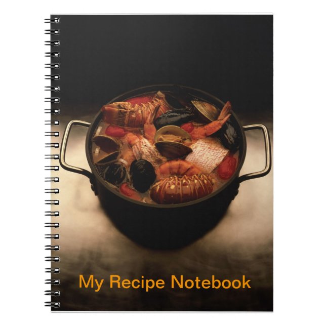 Caderno Espiral Meu Bloco de Notas de Receita (Frente)
