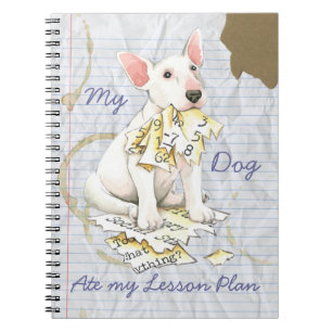 Caderno Espiral Meu bull terrier comeu meu plano de aula