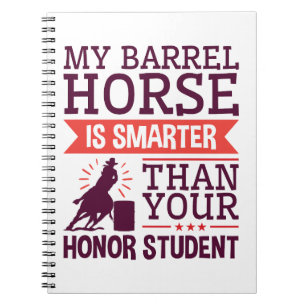 Caderno Espiral Meu Cavalo De Barril É Uma Corrida De Barril Mais