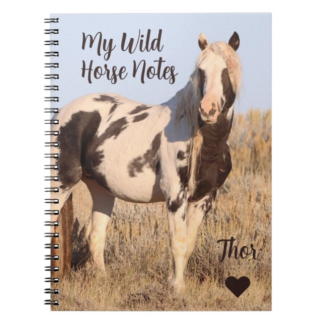 Caderno Espiral Meu Cavalo Selvagem Notas Thor (Frente)