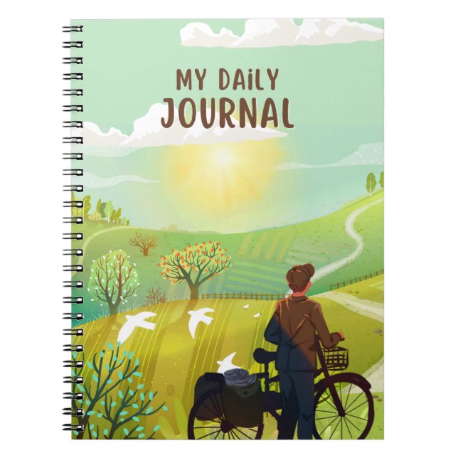 Caderno Espiral Meu diário diário (Frente)