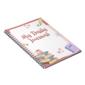 Caderno Espiral Meu Diário Diário