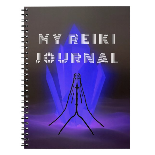 Caderno Espiral Meu Diário Reiki com Mãos (Frente)