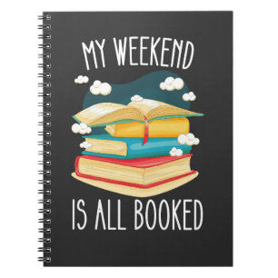 Caderno Espiral Meu Fim de Semana Está Todo Reservado Amantes de L