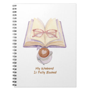 Caderno Espiral Meu Fim de Semana Está Totalmente Reservado Cade