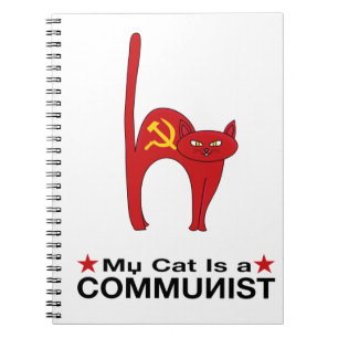 Caderno Espiral Meu Gato é um excelente COMUNISTA ideias políticas