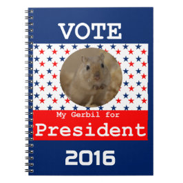 Caderno Espiral Meu Gerbil para o Presidente Notebook