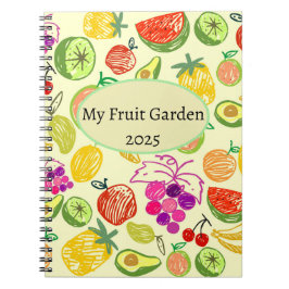 Caderno Espiral Meu Jardim da Fruta 2025