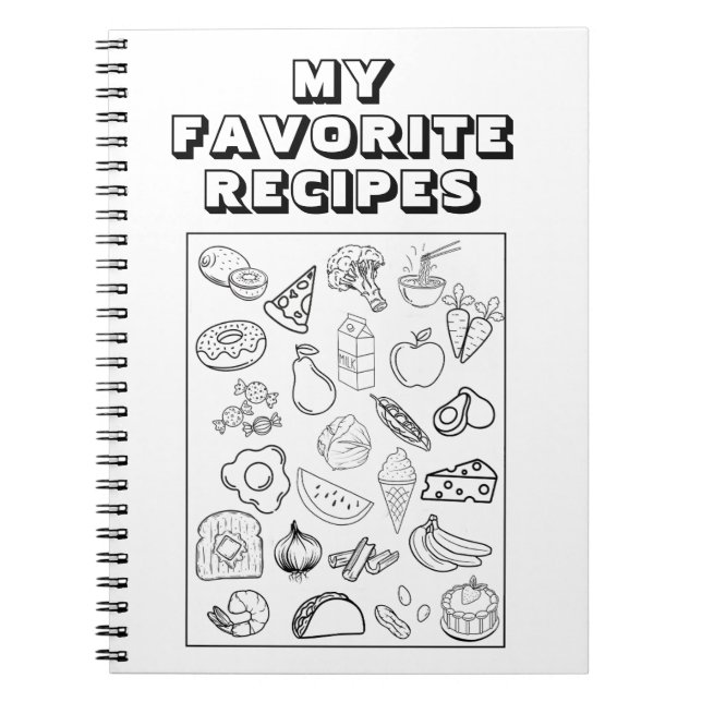 Caderno Espiral Meu Livro de Receitas Favoritas (Frente)
