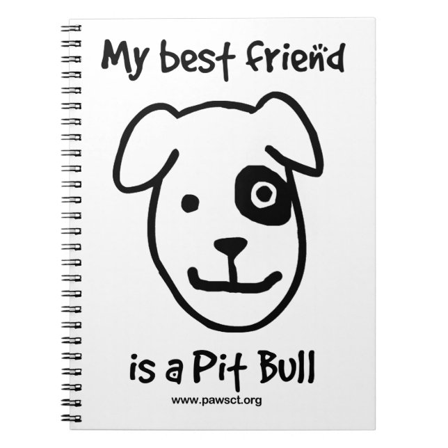 Caderno Espiral Meu melhor amigo é um pitbull (Frente)