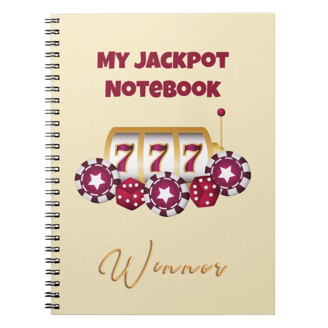 Caderno Espiral Meu notebook espiral Jackpot (Frente)