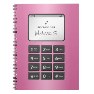 Caderno Espiral Meu Outro Telefone - Notebook Rosa