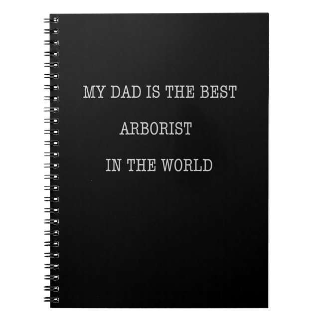 Caderno Espiral Meu Pai é o melhor Arborista do mundo (Frente)