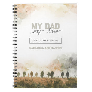 Caderno Espiral Meu Pai Meu Herói Presente de Implantação para o P
