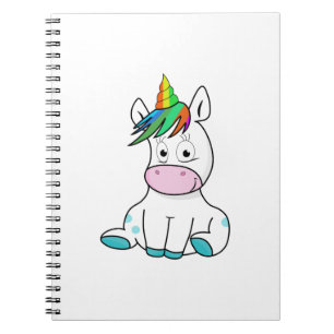 Caderno Espiral Meu pequeno e fofo Unicórnio