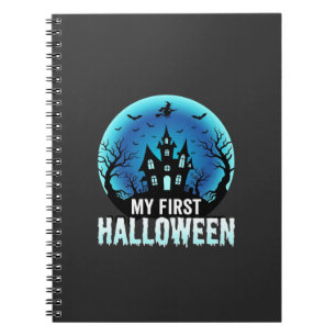 Caderno Espiral Meu Primeiro Design de Casa Assombrada Assustadora
