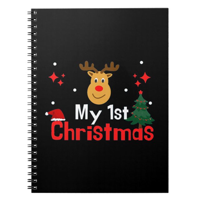 Caderno Espiral Meu Primeiro Natal (Frente)