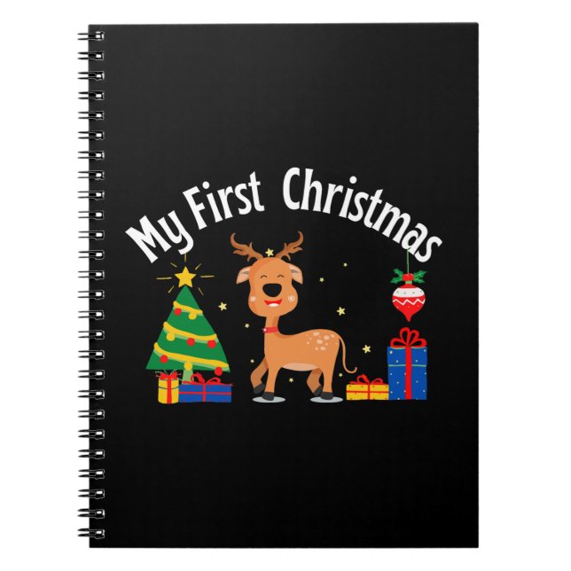 Caderno Espiral Meu Primeiro Natal (Frente)