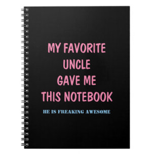 CADERNO ESPIRAL MEU TIO FAVORITO ME DEU ESTE CAHIER