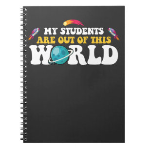 Caderno Espiral Meus Alunos São Fora Deste Mundo Divino