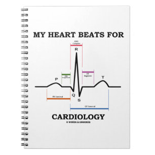Caderno Espiral Meus batimentos cardíacos para a cardiologia