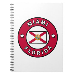 Caderno Espiral Miami Flórida