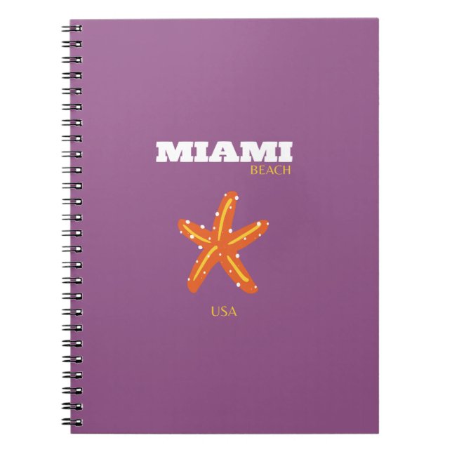 Caderno Espiral MIAMI, Viagem Art (Frente)