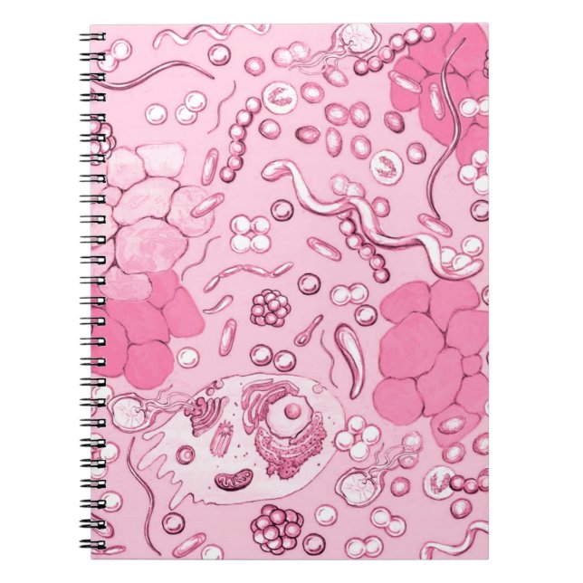 Caderno Espiral Microbiologia A Rosa (Frente)