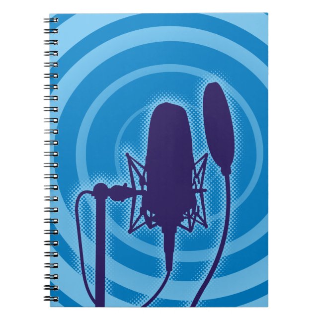 Caderno Espiral Microfone Studio (Frente)