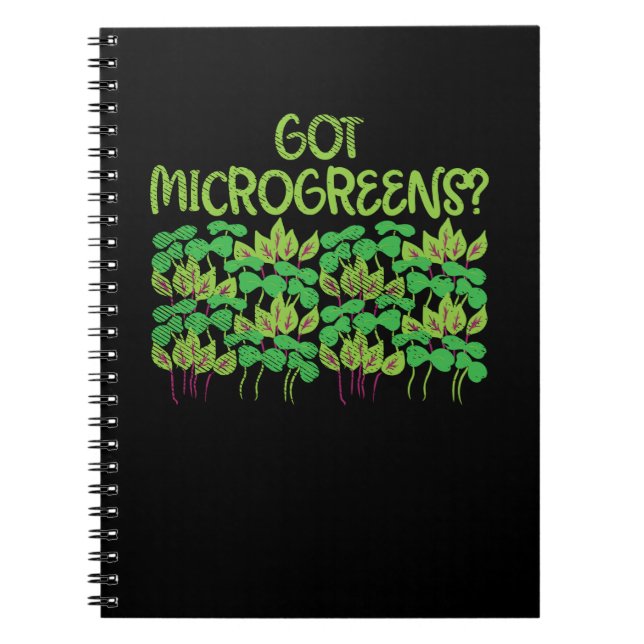 Caderno Espiral Microgreens Gardening (Frente)