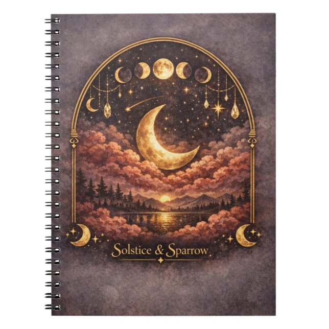 Caderno Espiral Midnight Reverie Celestial Notebook (Frente)
