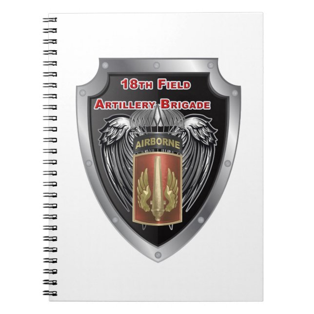 Caderno Espiral Mighty 18th Field Artillery Brigade Airborne (Frente)