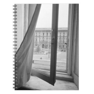 Caderno Espiral Milano Itália, Vista de La Scala Opera Window