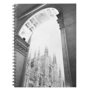 Caderno Espiral Milão Itália, Galeria Vista do Duomo