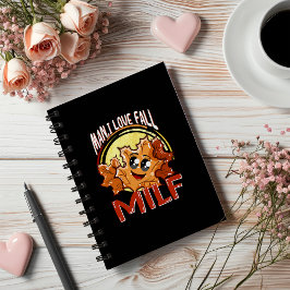 Caderno Espiral Milf, Homem, Eu Adoro o Outono, Feliz Temporada de