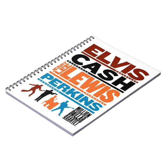 Caderno Espiral Milhão nomes do quarteto do dólar (Left Side)