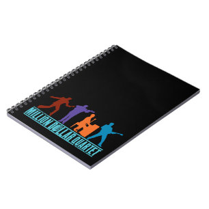 Caderno Espiral Milhão quartetos do dólar no palco