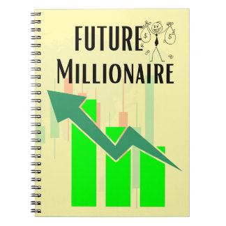 Caderno Espiral Milionário Futuro Negociação de Forex Ação