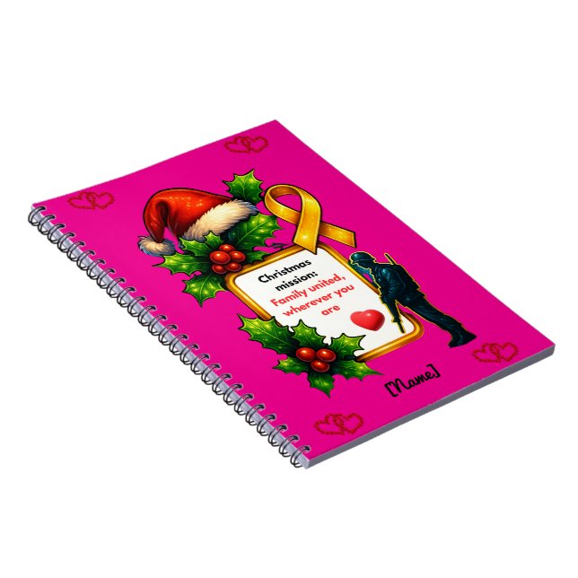 Caderno Espiral Military Christmas Family Matching – Christ (Lado Direito)