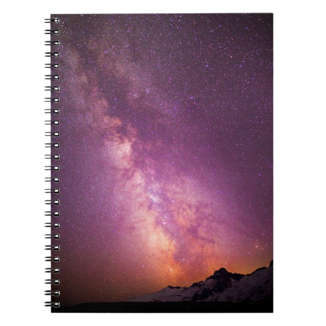 Caderno Espiral Milky Way | Over the Shoulder of Mt. Rainier (Frente)
