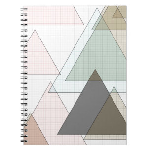 Caderno Espiral Millimeterpapier triângulos graph paper