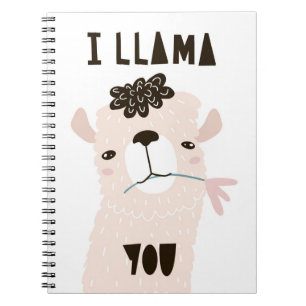 Caderno Espiral Mim lama você