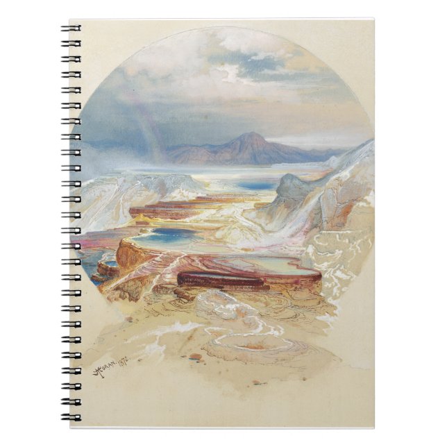 Caderno Espiral Minerva Terrace, Moran, 1872 (Frente)