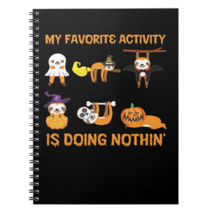 Caderno Espiral Minha Atividade Favorita Não Está Fazendo Nada De 