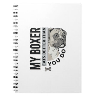 Caderno Espiral Minha Camisa de Amante de Boxer Come Melhor do que