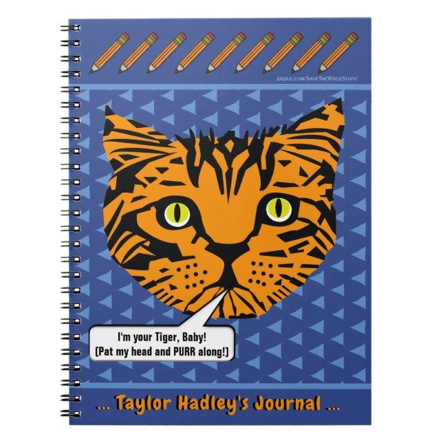 Caderno Espiral Minha Cara De Bebê Tiger Personalizada (Frente)